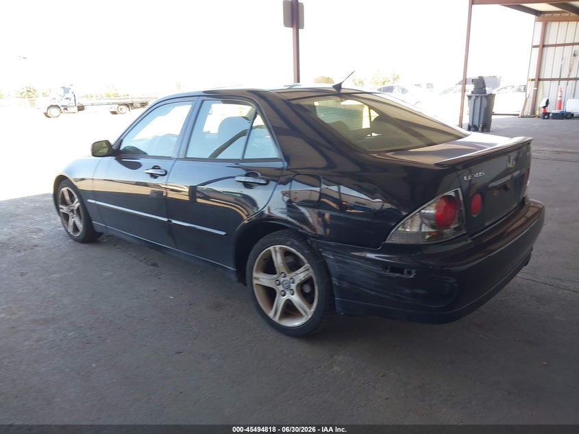 2005 Lexus Is 300 VIN JTHBD192150100038 IAAI salvage auction — LEFT REAR, Salvage (California), sold $2,200 on 2026-07-23 (photo 3)