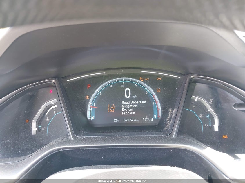 2019 Honda Civic VIN SHHFK7H69KU406531 IAAI salvage auction — LEFT REAR, Mv-907A (New York), sold $25 on 2026-07-29 (photo 7)