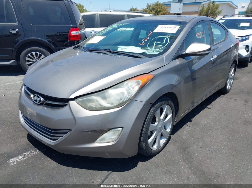 2013 Hyundai Elantra VIN 5NPDH4AE5DH236342 IAAI salvage auction — RIGHT FRONT, Salvage Certificate (California), sold $1,500 on 2026-07-31 (photo 2)