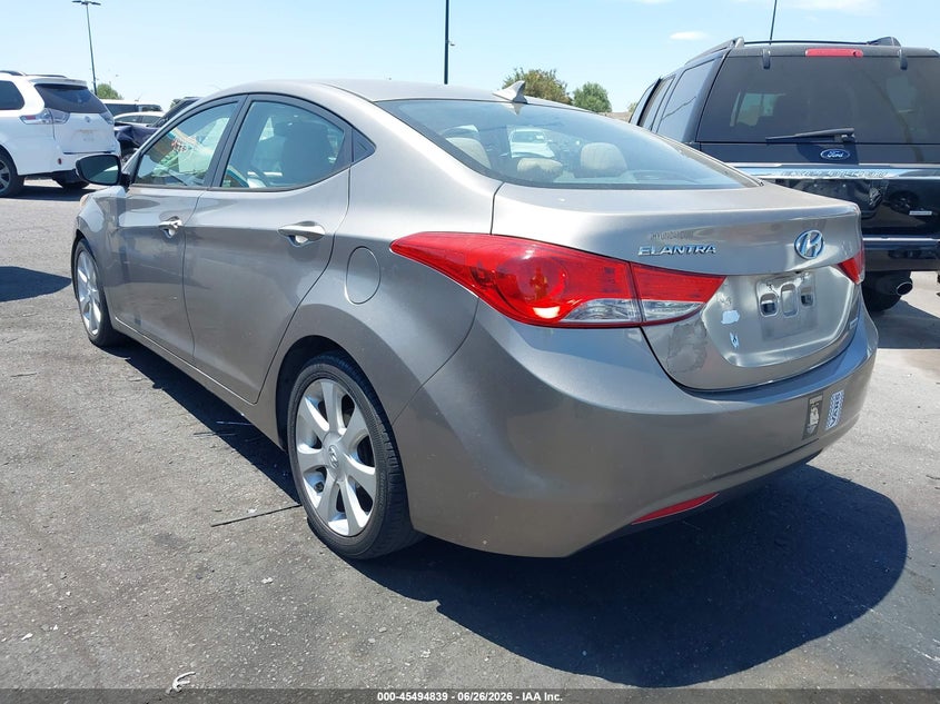 2013 Hyundai Elantra VIN 5NPDH4AE5DH236342 IAAI salvage auction — RIGHT FRONT, Salvage Certificate (California), sold $1,500 on 2026-07-31 (photo 3)