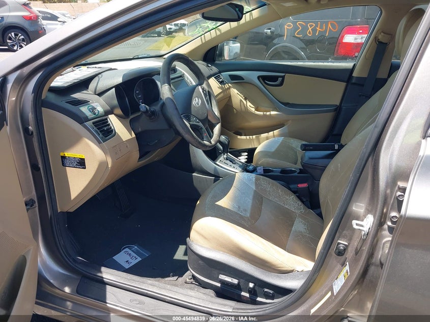 2013 Hyundai Elantra VIN 5NPDH4AE5DH236342 IAAI salvage auction — RIGHT FRONT, Salvage Certificate (California), sold $1,500 on 2026-07-31 (photo 5)