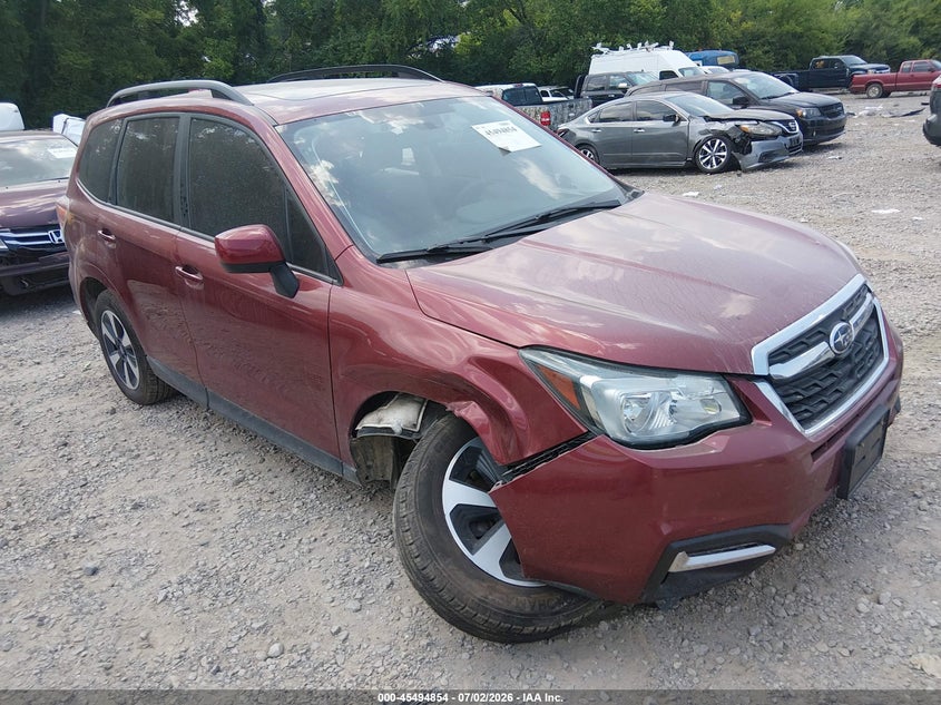 2017 Subaru Forester VIN JF2SJAGC9HH553935 IAAI salvage auction — SIDE, Salvage Title, sold $25 on 2026-07-23 (photo 1)