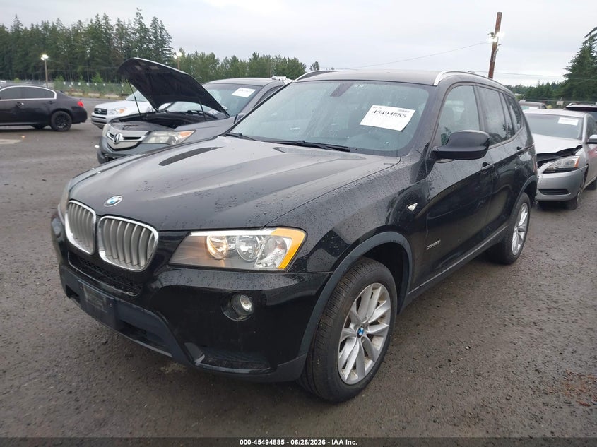 2013 BMW X3 VIN 5UXWX9C57D0A21985 IAAI salvage auction — NORMAL WEAR, Clear (Washington), sold $2,300 on 2026-07-15 (photo 2)