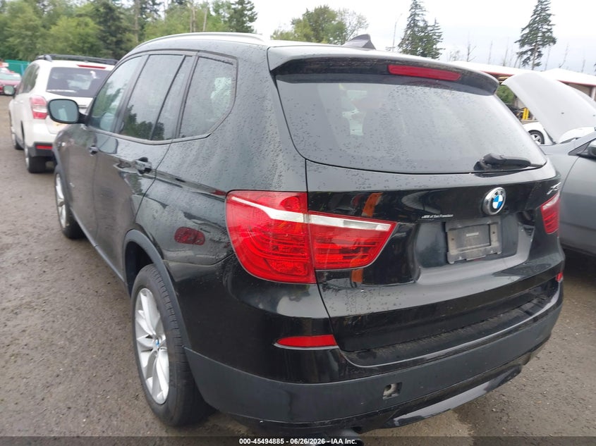 2013 BMW X3 VIN 5UXWX9C57D0A21985 IAAI salvage auction — NORMAL WEAR, Clear (Washington), sold $2,300 on 2026-07-15 (photo 3)