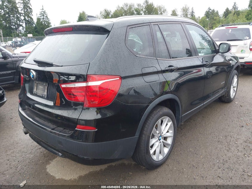2013 BMW X3 VIN 5UXWX9C57D0A21985 IAAI salvage auction — NORMAL WEAR, Clear (Washington), sold $2,300 on 2026-07-15 (photo 4)