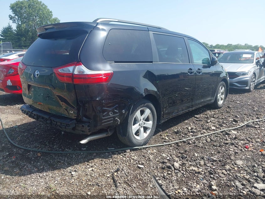 2017 Toyota Sienna VIN 5TDKZ3DC1HS898699 IAAI salvage auction — REAR END, Salvage Title, sold $10,050 on 2026-07-29 (photo 4)