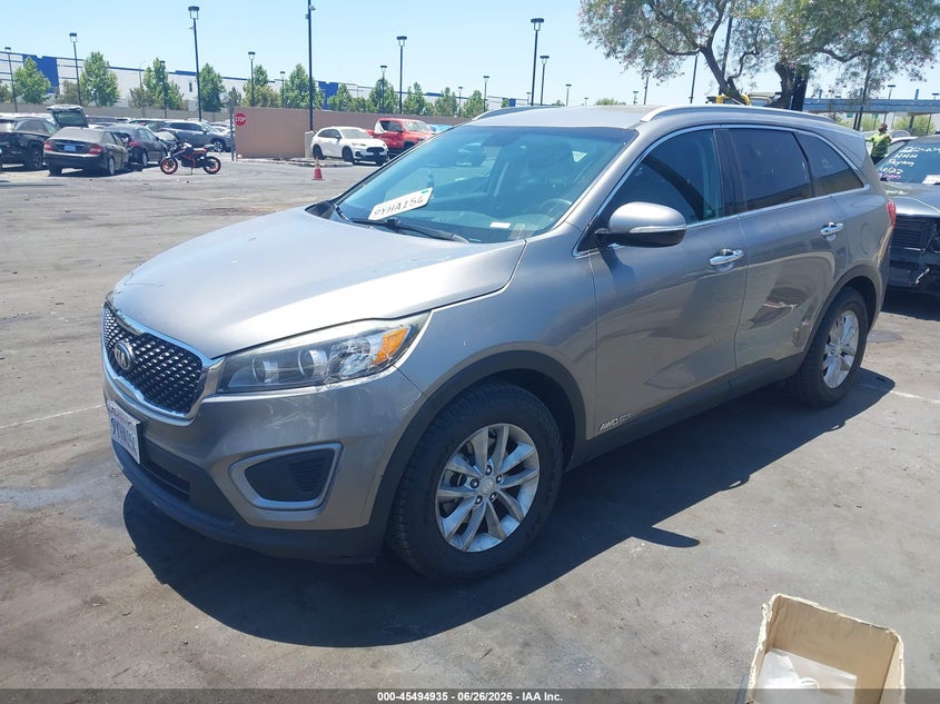 2017 Kia Sorento VIN 5XYPGDA57HG196083 IAAI salvage auction — LEFT FRONT, Salvage Certificate (California), sold $1,400 on 2026-07-17 (photo 2)