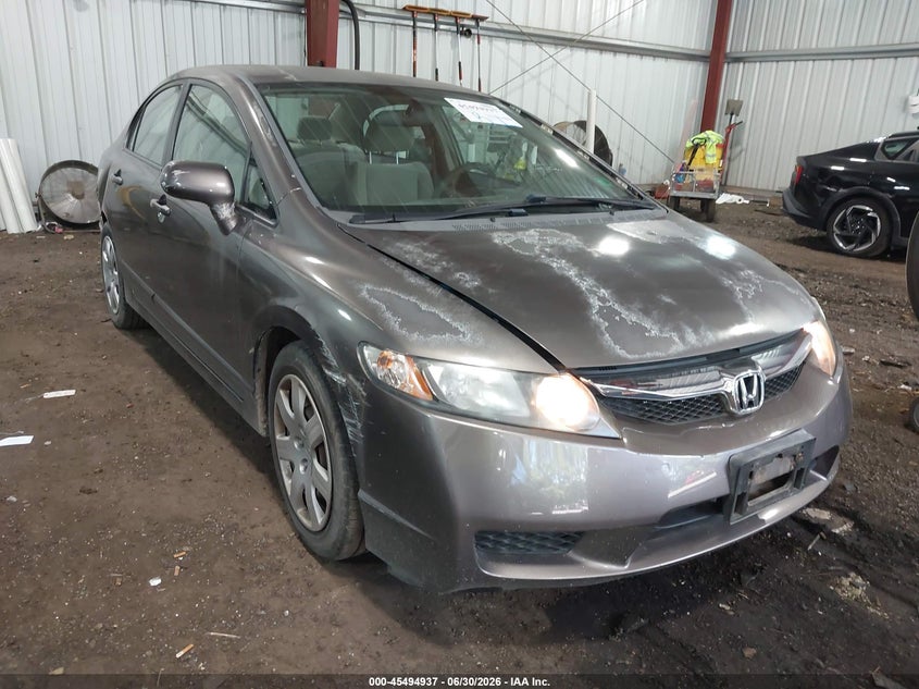 2009 Honda Civic VIN 2HGFA16549H530790 IAAI salvage auction — FRONT & REAR, Clear (Virginia), sold $2,300 on 2026-07-19 (photo 1)