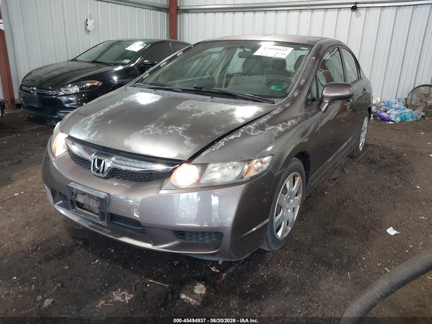 2009 Honda Civic VIN 2HGFA16549H530790 IAAI salvage auction — FRONT & REAR, Clear (Virginia), sold $2,300 on 2026-07-19 (photo 2)