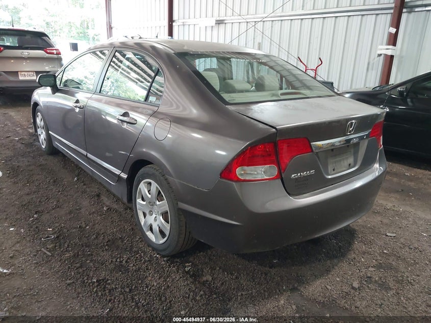 2009 Honda Civic VIN 2HGFA16549H530790 IAAI salvage auction — FRONT & REAR, Clear (Virginia), sold $2,300 on 2026-07-19 (photo 3)