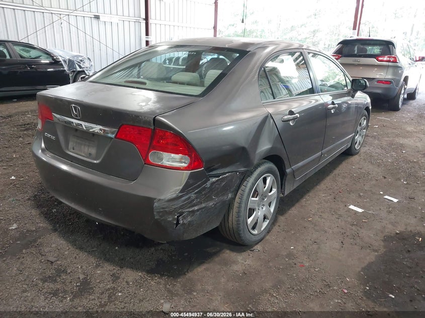 2009 Honda Civic VIN 2HGFA16549H530790 IAAI salvage auction — FRONT & REAR, Clear (Virginia), sold $2,300 on 2026-07-19 (photo 4)