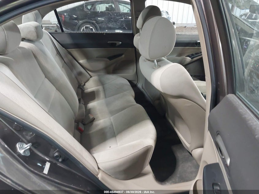 2009 Honda Civic VIN 2HGFA16549H530790 IAAI salvage auction — FRONT & REAR, Clear (Virginia), sold $2,300 on 2026-07-19 (photo 8)