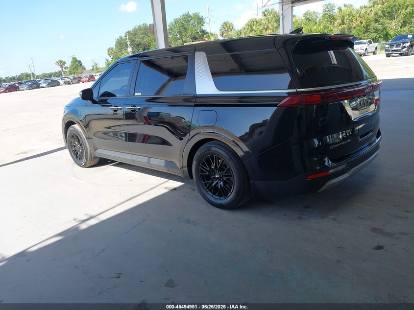 2022 Kia Carnival VIN KNDNB4H32N6156339 IAAI salvage auction — RIGHT REAR, Certificate Of Destruction (Florida), sold $5,600 on 2026-07-29 (photo 3)