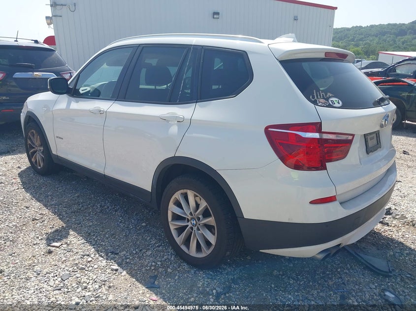 2014 BMW X3 VIN 5UXWX9C51E0D32636 IAAI salvage auction — NORMAL WEAR, Clear (Arkansas), sold $1,775 on 2026-07-09 (photo 3)