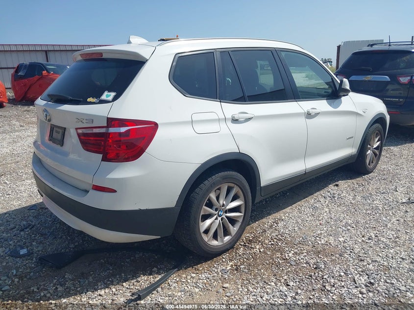 2014 BMW X3 VIN 5UXWX9C51E0D32636 IAAI salvage auction — NORMAL WEAR, Clear (Arkansas), sold $1,775 on 2026-07-09 (photo 4)
