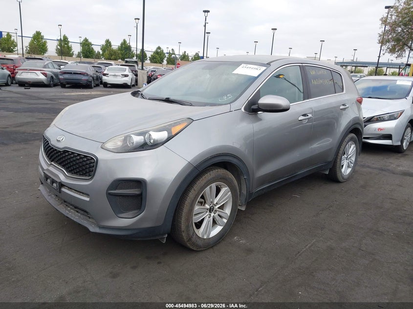 2019 Kia Sportage VIN KNDPM3AC3K7573126 IAAI salvage auction — THEFT, Salvage Title, sold $4,050 on 2026-07-17 (photo 2)