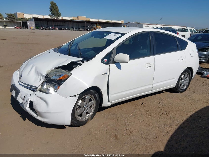 2008 Toyota Prius VIN JTDKB20U383414854 IAAI salvage auction — LEFT FRONT, Salvage (California), sold $600 on 2026-07-20 (photo 2)