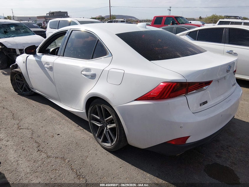 2019 Lexus Is VIN JTHBA1D21K5098449 IAAI salvage auction — LEFT FRONT, Original (Texas), sold $8,100 on 2026-08-30 (photo 3)