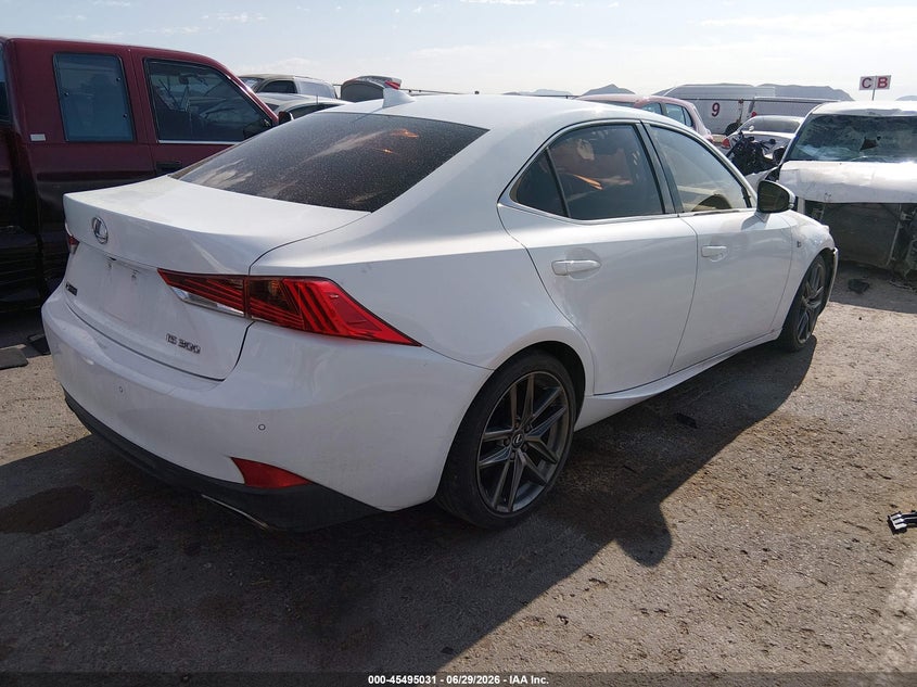 2019 Lexus Is VIN JTHBA1D21K5098449 IAAI salvage auction — LEFT FRONT, Original (Texas), sold $8,100 on 2026-08-30 (photo 4)