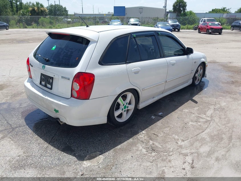 2003 Mazda Protege VIN JM1BJ246031186654 IAAI salvage auction — NORMAL WEAR, Clear (Florida), sold $25 on 2026-07-29 (photo 4)