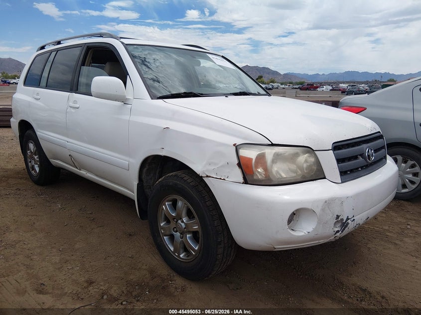 2005 Toyota Highlander VIN JTEEP21A450073055 IAAI salvage auction — NORMAL WEAR, Clear-Dealer Only (Arizona), sold $700 on 2026-07-21 (photo 1)