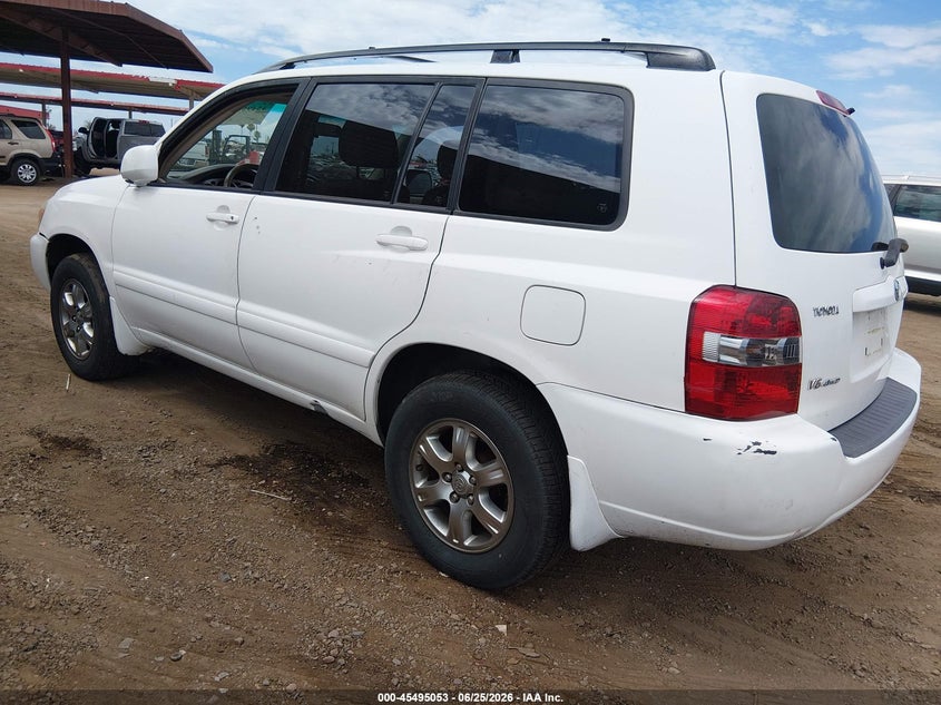 2005 Toyota Highlander VIN JTEEP21A450073055 IAAI salvage auction — NORMAL WEAR, Clear-Dealer Only (Arizona), sold $700 on 2026-07-21 (photo 3)
