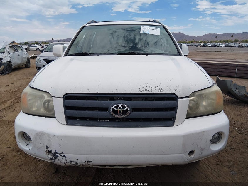 2005 Toyota Highlander VIN JTEEP21A450073055 IAAI salvage auction — NORMAL WEAR, Clear-Dealer Only (Arizona), sold $700 on 2026-07-21 (photo 6)