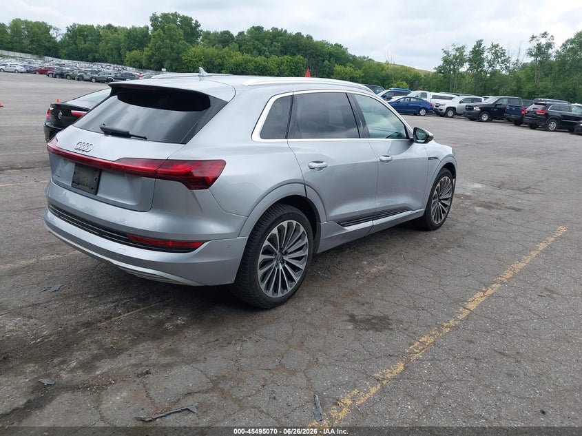 2019 Audi E-tron VIN WA1VAAGE6KB024895 IAAI salvage auction — LEFT FRONT, Clear (Michigan), sold $14,300 on 2026-07-15 (photo 4)