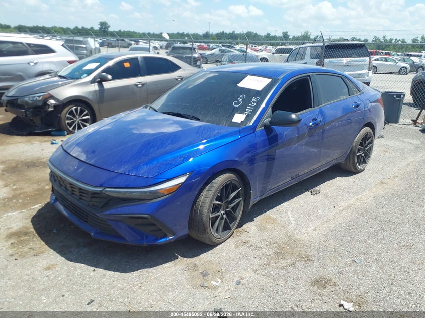 2025 Hyundai Elantra VIN KMHLM4DG3SU941675 IAAI salvage auction — RIGHT FRONT, Nrc Lienholder Repossession Paperwork (Mississippi), sold $7,525 on 2026-07-14 (photo 2)