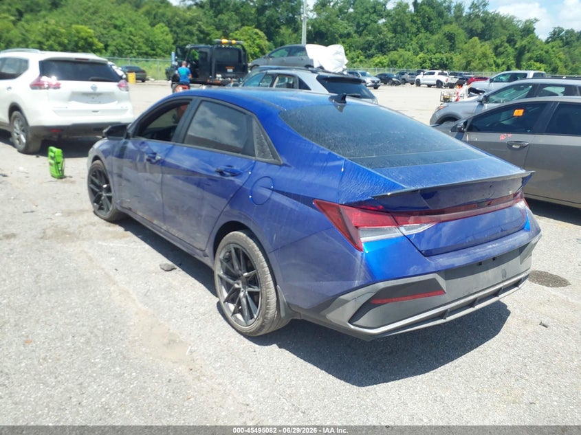 2025 Hyundai Elantra VIN KMHLM4DG3SU941675 IAAI salvage auction — RIGHT FRONT, Nrc Lienholder Repossession Paperwork (Mississippi), sold $7,525 on 2026-07-14 (photo 3)