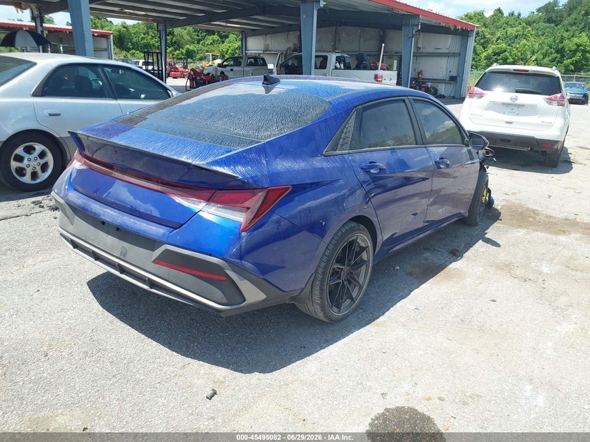 2025 Hyundai Elantra VIN KMHLM4DG3SU941675 IAAI salvage auction — RIGHT FRONT, Nrc Lienholder Repossession Paperwork (Mississippi), sold $7,525 on 2026-07-14 (photo 4)