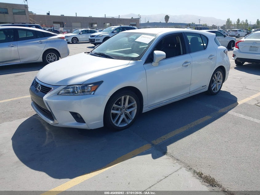 2016 Lexus Ct VIN JTHKD5BH5G2270416 IAAI salvage auction — ENGINE DAMAGE, Salvage (California), sold $1,550 on 2026-07-29 (photo 2)