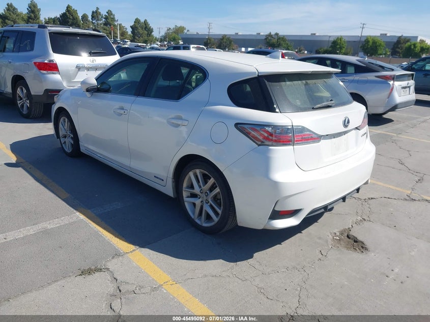 2016 Lexus Ct VIN JTHKD5BH5G2270416 IAAI salvage auction — ENGINE DAMAGE, Salvage (California), sold $1,550 on 2026-07-29 (photo 3)