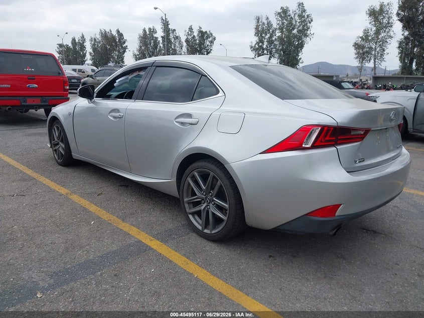 2015 Lexus Is VIN JTHBE1D24F5016529 IAAI salvage auction — RIGHT FRONT, Salvage (California), sold $1,950 on 2026-07-28 (photo 3)