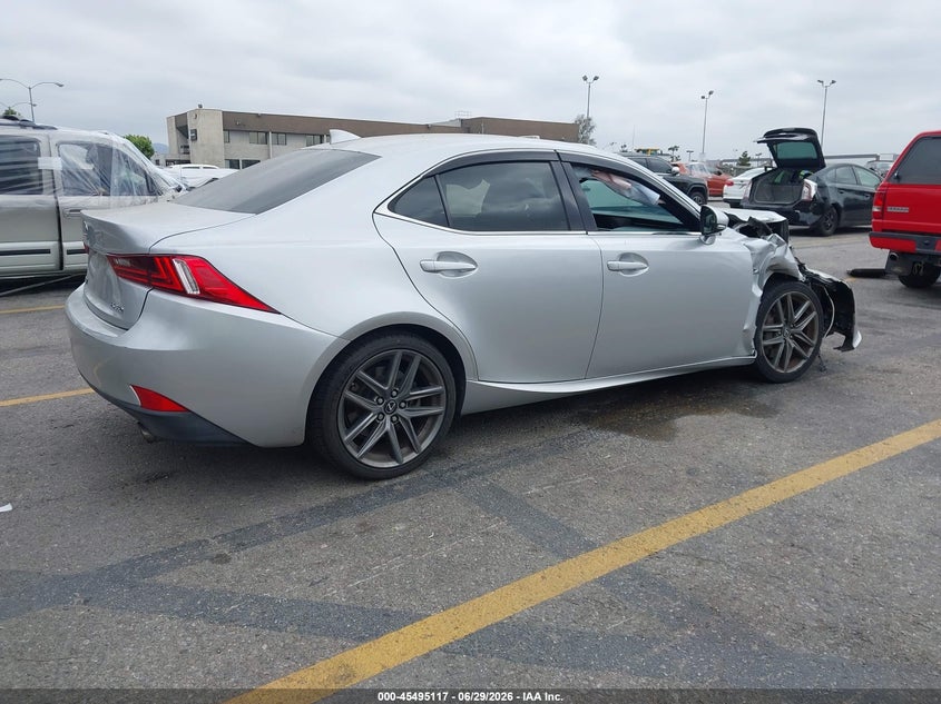 2015 Lexus Is VIN JTHBE1D24F5016529 IAAI salvage auction — RIGHT FRONT, Salvage (California), sold $1,950 on 2026-07-28 (photo 4)
