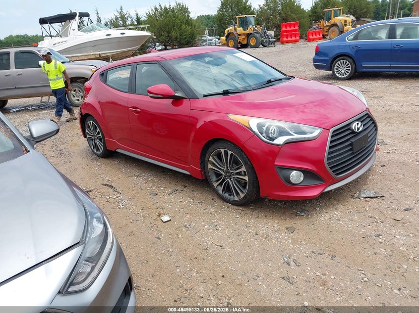 2016 Hyundai Veloster VIN KMHTC6AEXGU286410 IAAI salvage auction — REAR END, Salvage (Idaho), sold $825 on 2026-07-13 (photo 1)