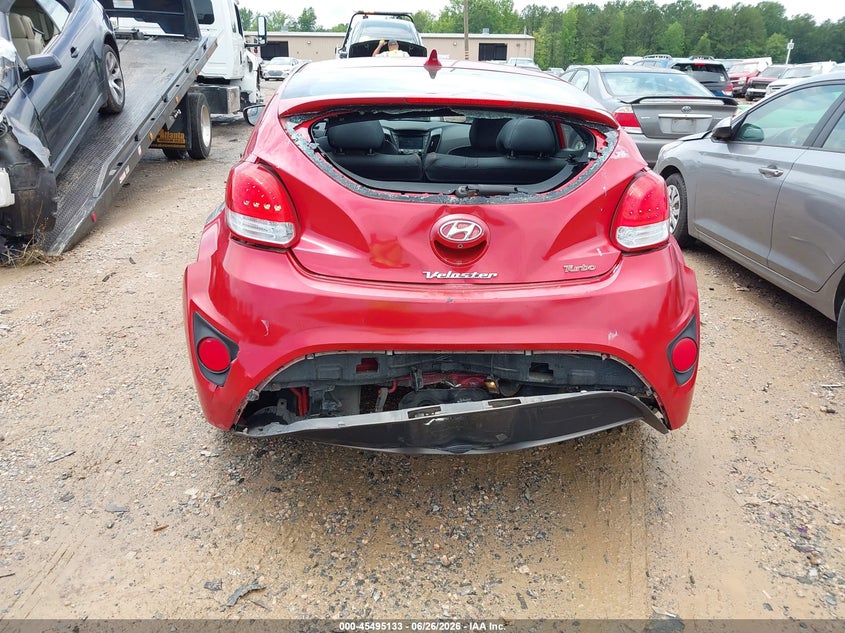 2016 Hyundai Veloster VIN KMHTC6AEXGU286410 IAAI salvage auction — REAR END, Salvage (Idaho), sold $825 on 2026-07-13 (photo 6)