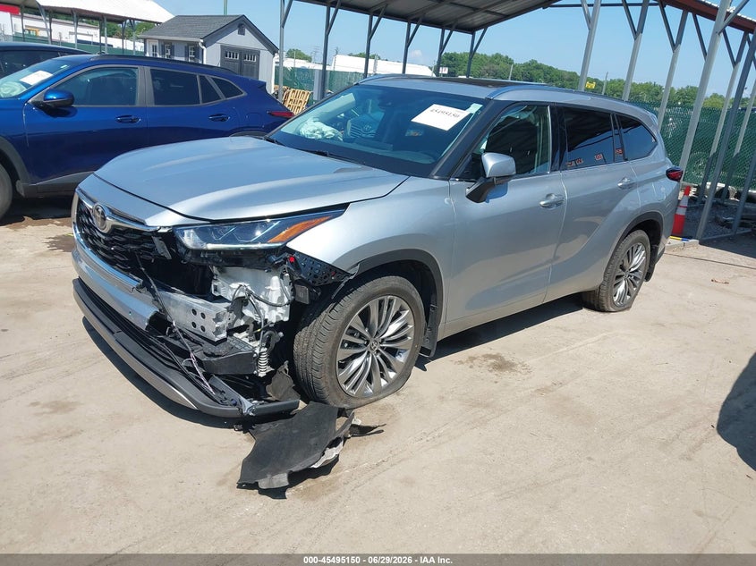 2020 Toyota Highlander VIN 5TDFZRBH7LS045400 IAAI salvage auction — FRONT END, Salvage - Greater Than 75% (Maryland), sold $14,500 on 2026-08-01 (photo 2)