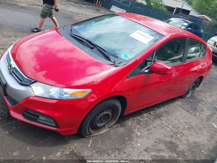 2012 Honda Insight VIN JHMZE2H33CS006207 IAAI salvage auction — NORMAL WEAR, Clear (Virginia), sold $1,250 on 2026-07-09 (photo 2)