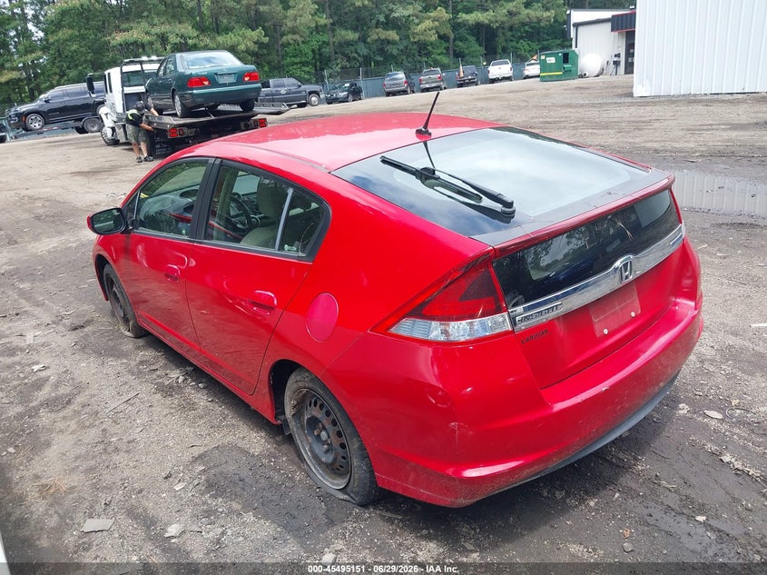 2012 Honda Insight VIN JHMZE2H33CS006207 IAAI salvage auction — NORMAL WEAR, Clear (Virginia), sold $1,250 on 2026-07-09 (photo 3)