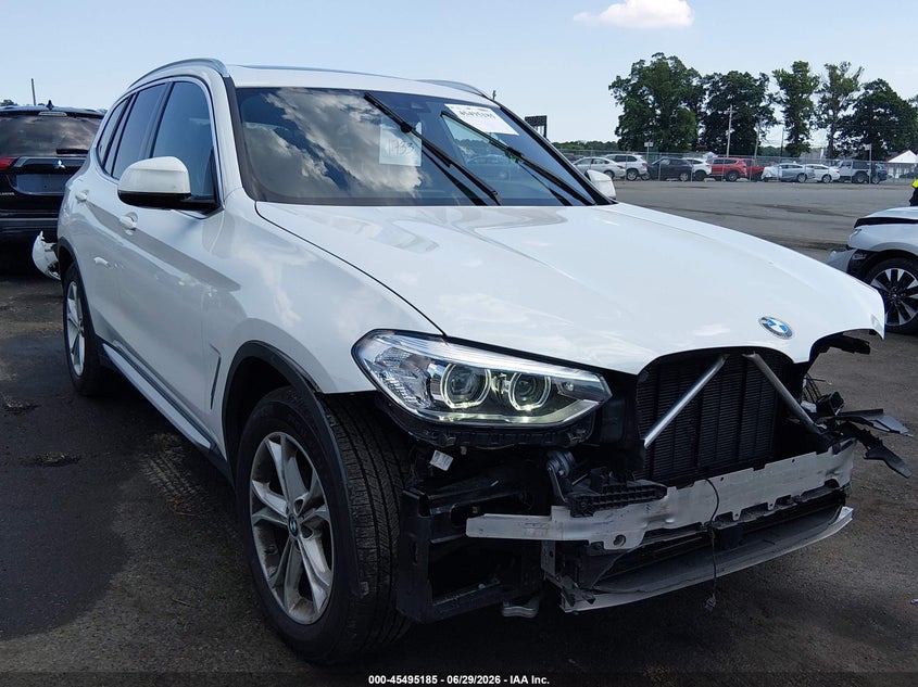 2020 BMW X3 VIN 5UXTY5C00L9B29887 IAAI salvage auction — FRONT & REAR, Salvage Title, sold $7,000 on 2026-08-29 (photo 1)