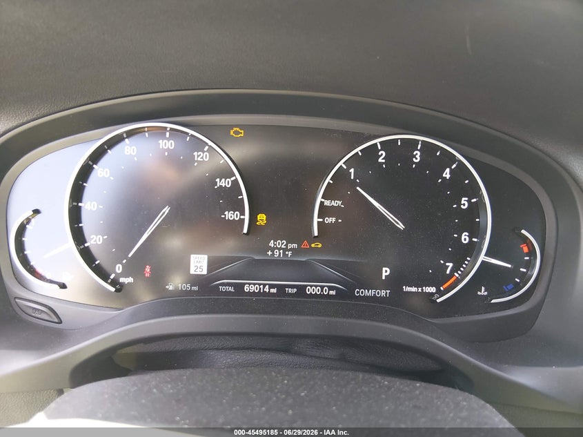2020 BMW X3 VIN 5UXTY5C00L9B29887 IAAI salvage auction — FRONT & REAR, Salvage Title, sold $7,000 on 2026-08-29 (photo 7)