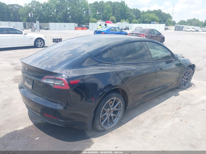 2022 Tesla Model 3 VIN 5YJ3E1EA8NF191309 IAAI salvage auction — FRONT END, Clear (Georgia), sold $4,100 on 2026-07-08 (photo 4)