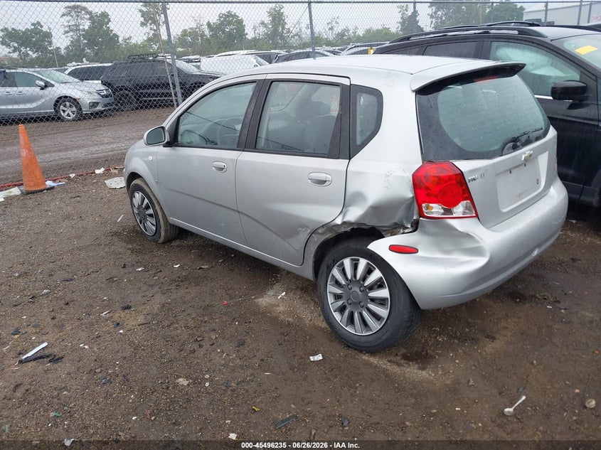 2007 Chevrolet Aveo VIN KL1TD66607B705239 IAAI salvage auction — REAR END, Salvage (Ohio), sold $275 on 2026-07-16 (photo 3)
