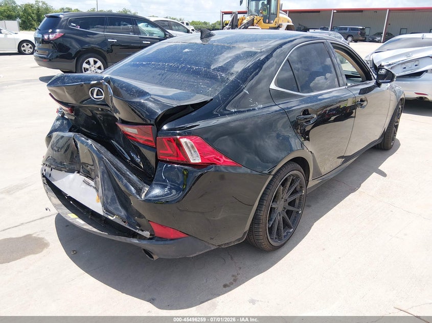 2015 Lexus Is VIN JTHBF1D27F5055970 IAAI salvage auction — REAR END, Salvage (Texas), sold $25 on 2026-07-17 (photo 4)