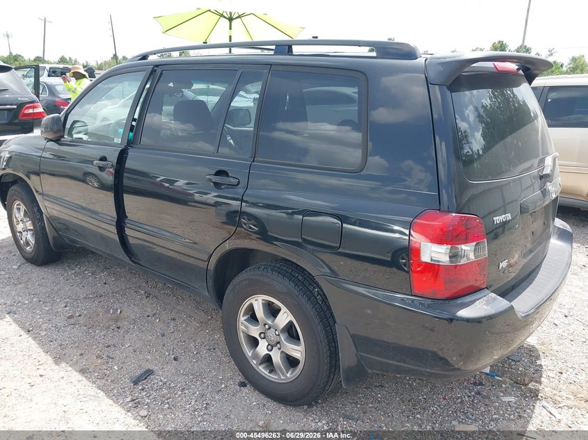 2005 Toyota Highlander VIN JTEGP21A950064568 IAAI salvage auction — NORMAL WEAR, Original (Texas), sold $700 on 2026-07-09 (photo 3)