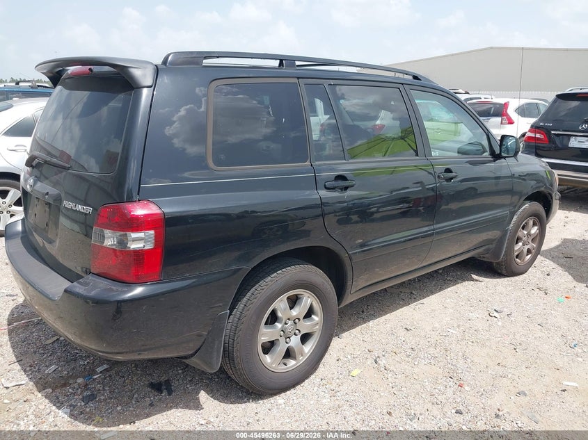 2005 Toyota Highlander VIN JTEGP21A950064568 IAAI salvage auction — NORMAL WEAR, Original (Texas), sold $700 on 2026-07-09 (photo 4)