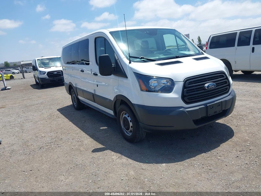 2018 Ford Transit 150 VIN 1FMZK1ZM5JKB42522 IAAI salvage auction — NORMAL WEAR, Sf97 (California), sold $17,100 on 2026-07-28 (photo 1)