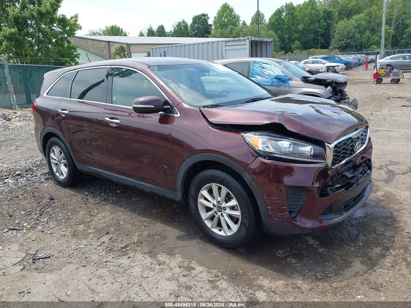 2019 Kia Sorento VIN 5XYPG4A34KG511847 IAAI salvage auction — FRONT END, Salvage (Virginia), sold $2,750 on 2026-07-27 (photo 1)