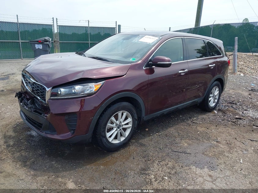2019 Kia Sorento VIN 5XYPG4A34KG511847 IAAI salvage auction — FRONT END, Salvage (Virginia), sold $2,750 on 2026-07-27 (photo 2)